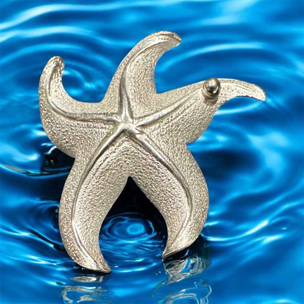Vintage Giovanni Silver-Tone Starfish Brooch
